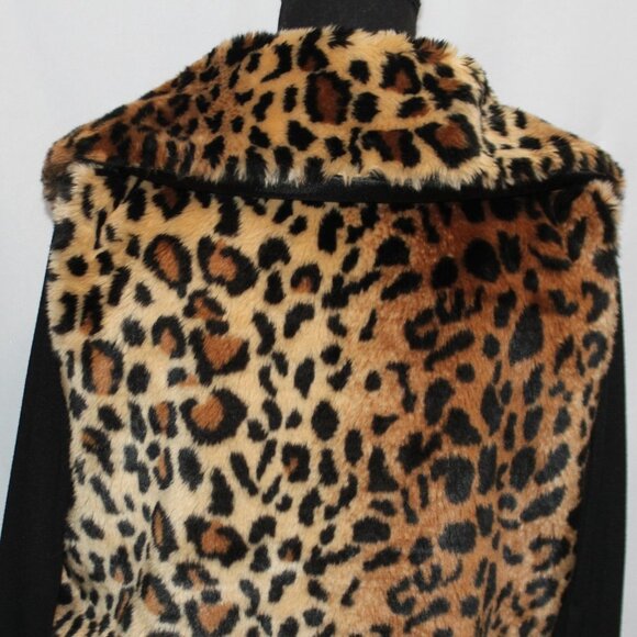 CEJON Faux LEOPARD FUR Vest Large - Picture 7 of 10